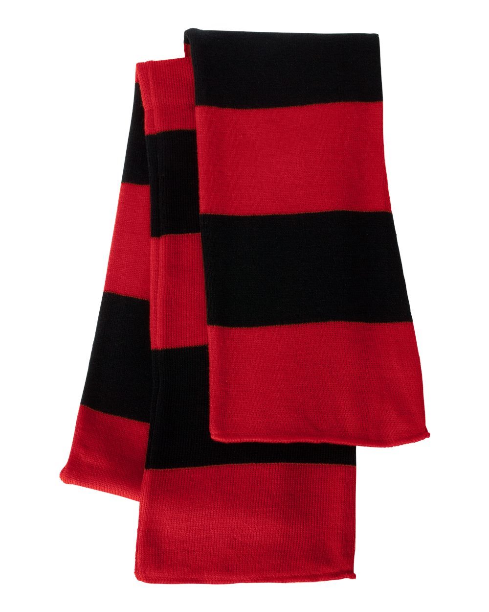 Rugby-Striped Knit Scarf - SP02